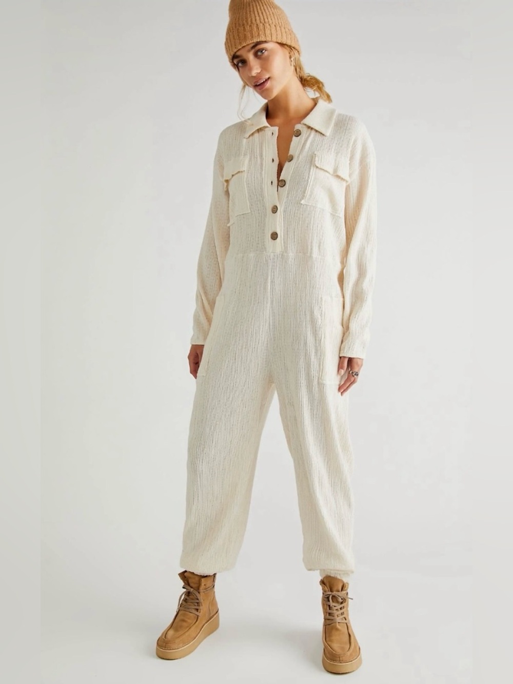 Free People Beach‎ Calico Jumpsuit, Size S